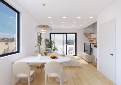 vista salón casa