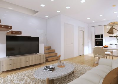 vista salón casa